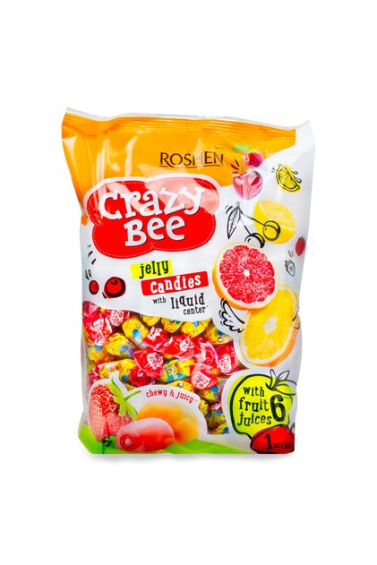 Jeleuri Crazy Bee Frutty, Roshen, Fructe, 200g