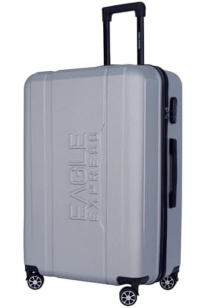 Patron 20" ABS Hard Luggage - Silver + Free Cover & 1-Year