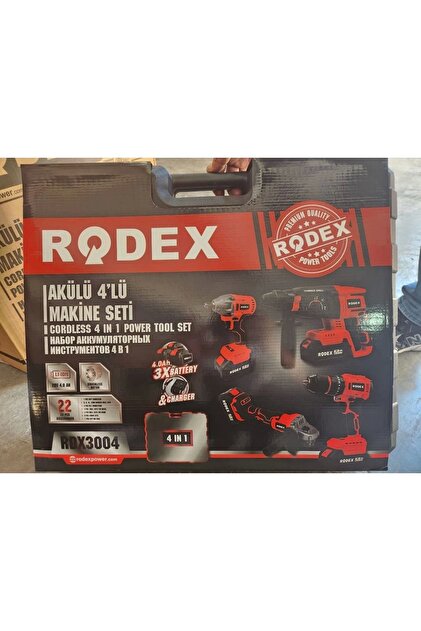 Rodex AKÜLÜ 4LÜ MAKİNE SETİ - Fiyatı, Yorumları