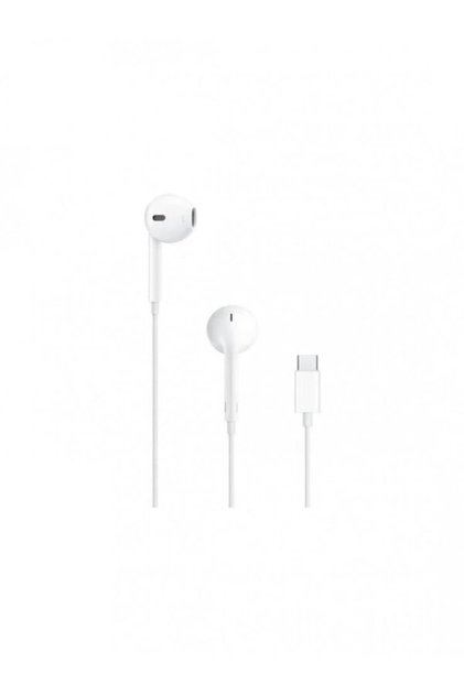 سماعة رأس سلكية USB-C لهاتف iPhone 15، مع ميكروفون مدمج وتحكم في مستوى الصوت،