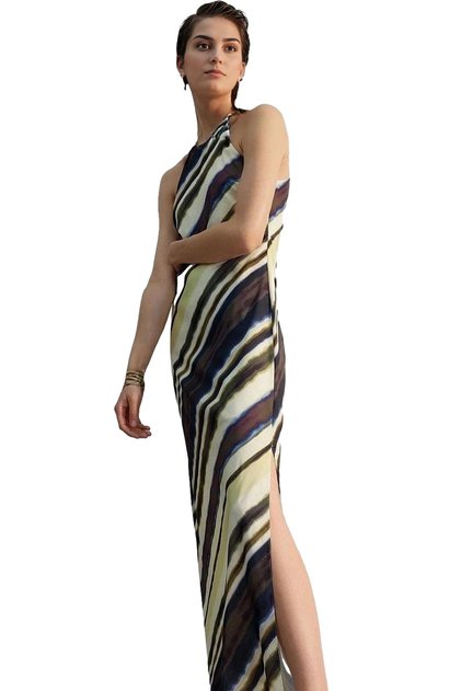 Women's a Line Maxi Dress Halter Neckline Summer Print Relaxed Fit Summer's Must-Have