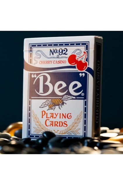 Bicycle Limited Bee X Cherry Casino Blue (Blue) Premium Playing Cards Deck of Playing Cards