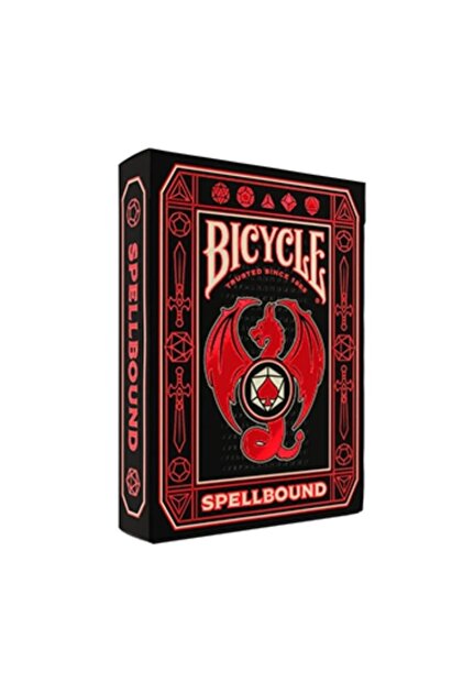 OyuncaklarÜlkesi Bicycle Spellbound Red Dragon Premium Playing