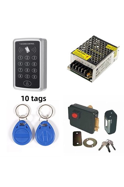 Rfid Password Door Lock Full System – Apartment Door Automatic, 10 Proximity Keyfobs