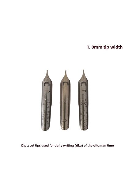 Ottoman Skin Hat Dip Nib Set, Rika Writing Style 3 Pieces