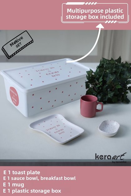 Set for Breakfast and Toast, Motive Figure 3+1 Pieces