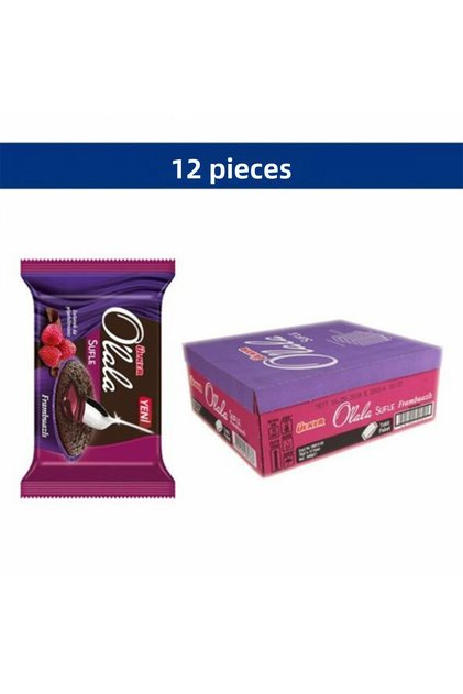 O'Lala Raspberry Souffle - 70 Grams - 12 Pieces