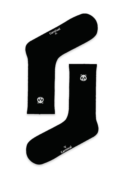 Panda Embroidered Patterned Unisex Sports Socks