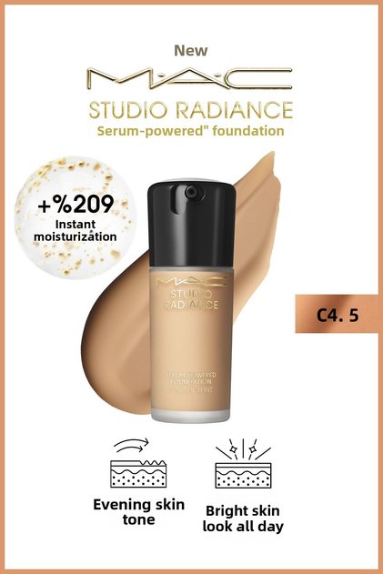 Studio Radiance Serum-Powered ™ Radiant Finish Skin Care Effect Foundation - C4.5 - 30ml