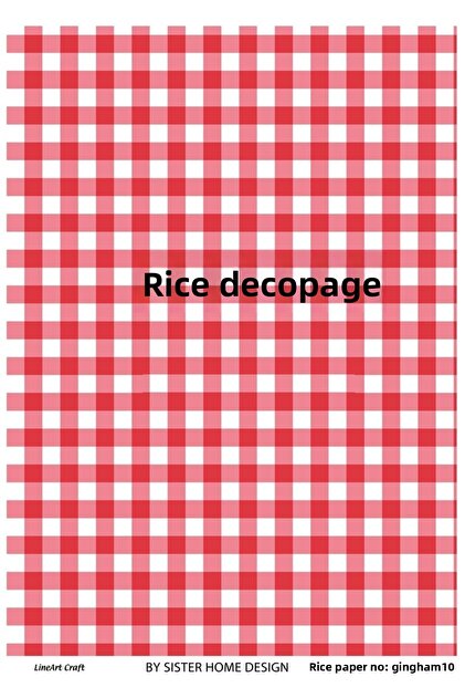 Brass Decopage Paper La Gingham10