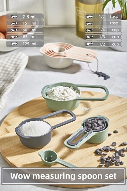 Wow Measuring Spoon Set - Space-Saving Measuring Cup Measuring Spoon Set