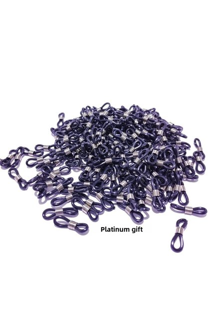 50 Pieces Black Color Glasses Rubber Rope Hanger Clip