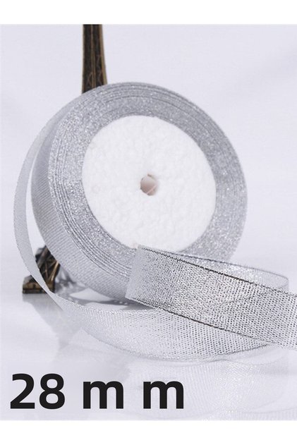Silver Glitter Ribbon (10meter-2cm)
