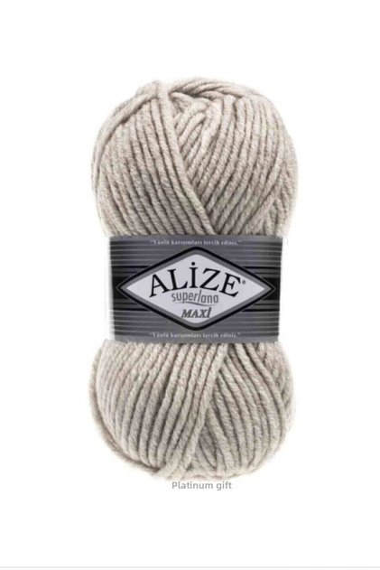 Superlana Maxi 152 Beige Hand Knitting Yarns Vest Cardigan Yarn Scarf Sweater Yarn