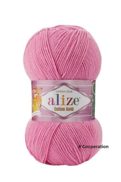 Alize Coton Gold 264 Pink Amigurumi and Punc Rope 100 Gr 330 Merte