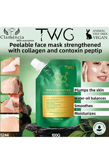Clamencia Collagen Peptide Peelable Face Mask 100Gr