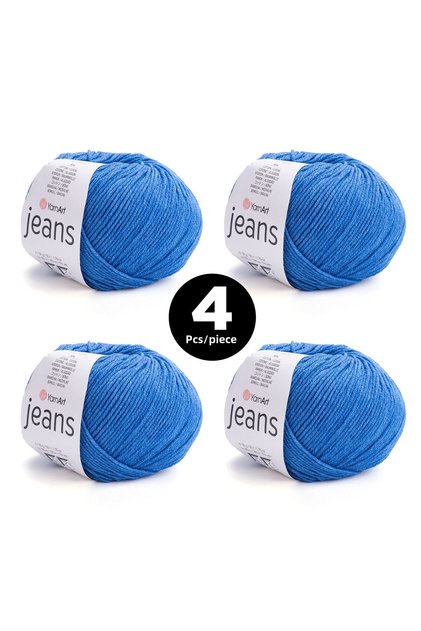 Jeans Knitting Yarn - 17 - Pack of 4