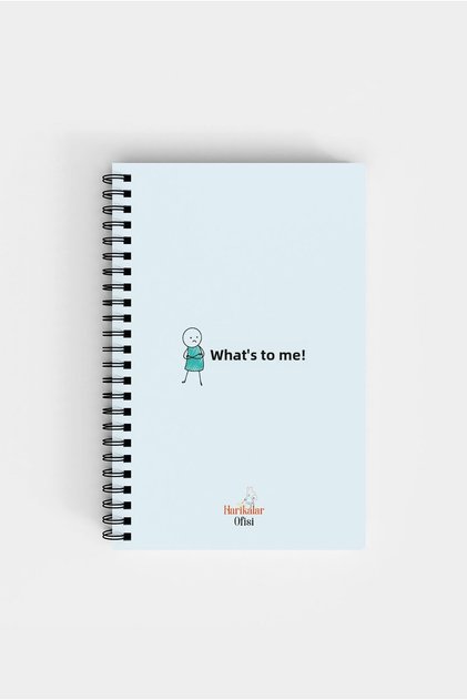 14*19 دفتر ملاحظات مبطن بتصميم "What's Me