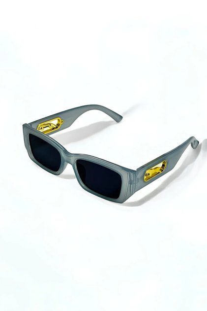 Predatory Unisex Vintage Smoked Rectangular Sunglasses