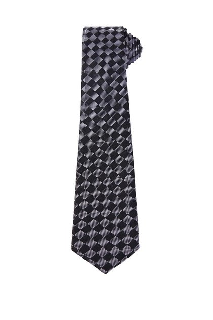 Patterned Classic Men's Tie with Pocket Handkerchief