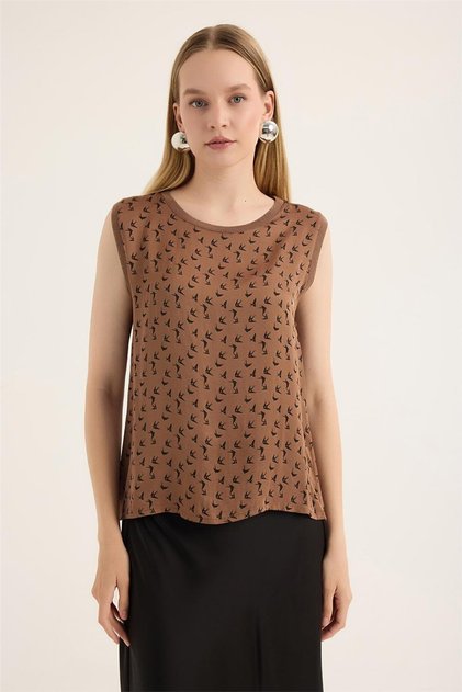 Swallow Print Blouse