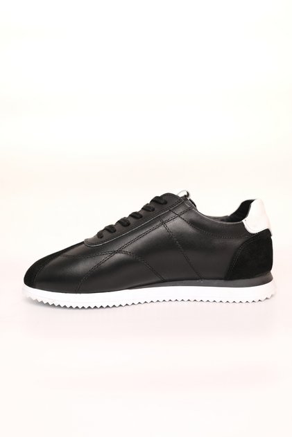 Black Nubuck Leather Men Sneakers -Stylish and Comfortable Men Sneakers