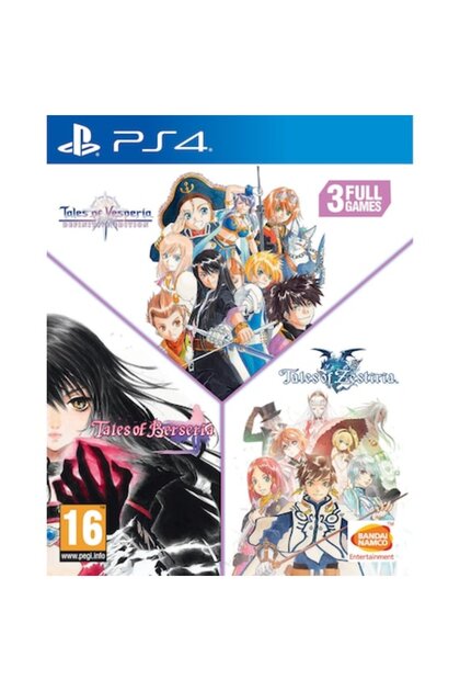 Compilație Tales of Vesperia + Tales of Berseria + Tales of Zestiria /PS4