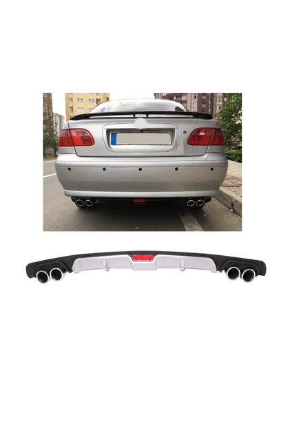 FİAT ALBEA UYUMLU BODY KİT DİFÜZÖR 4 ÇIKIŞ GRİ YUVARLAK