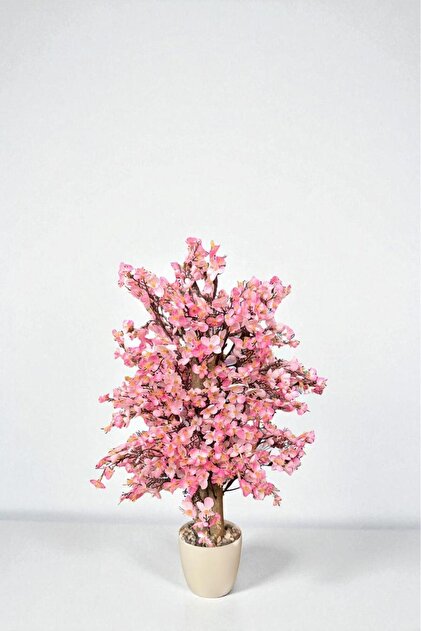 YAPAY ÇİÇEKÇİNİZ Yoğun Yapraklı 60 cm Yapay Sakura Bahar Dalı