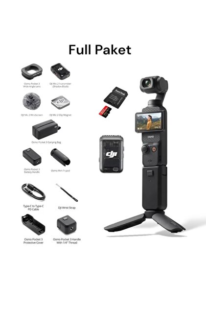 DJI osmo pocket 3- combo paket -vlog kamerası - Fiyatı, Yorumları