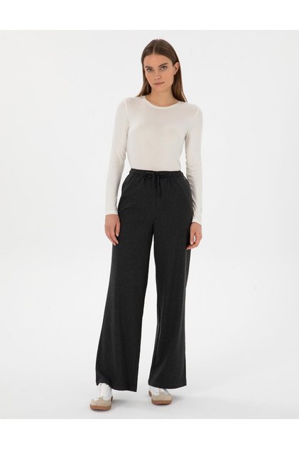 Anthracite Loose Fit Canvas Trousers 50313262-Vr006