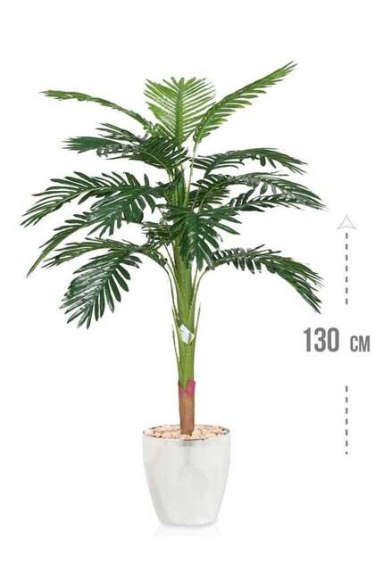 An artificial tree simulating an artificial palm tree with a natural feel, 130 cm high