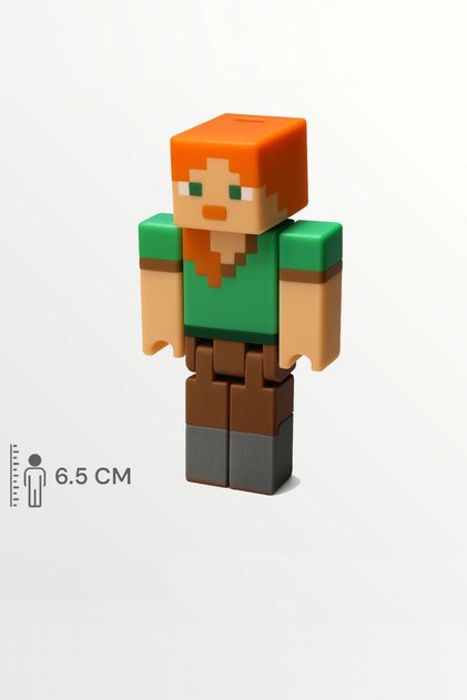 Minecraft Alex Hareketli Eklemli Figür