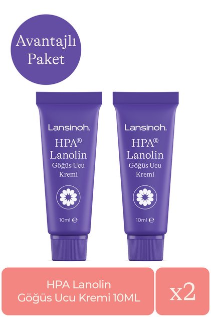 HPA Lanolin Göğüs Ucu Kremi Avantaj Paketi (10 ml 2'li)