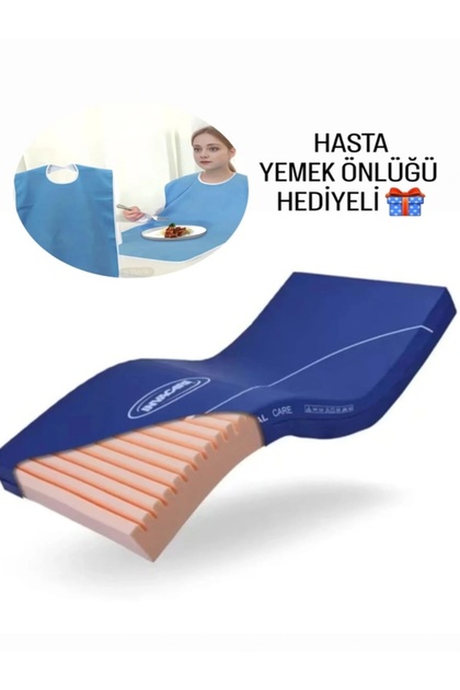 VİSCOMET FUL ORTOPEDİK HAVA KANALLI SÜNGER HASTA YATAK 90X190X14