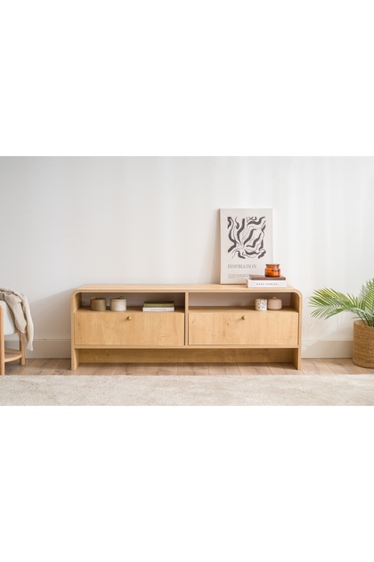 GİRONA TV SEHPASI, MEŞE, 140 CM
