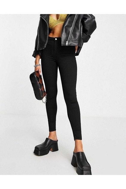 New Season High Waist Power Lycra Skinny Jean Trousers