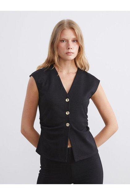 Quality Pieces from Çelebi Store V Planting Gathered Women's Classic Vest
