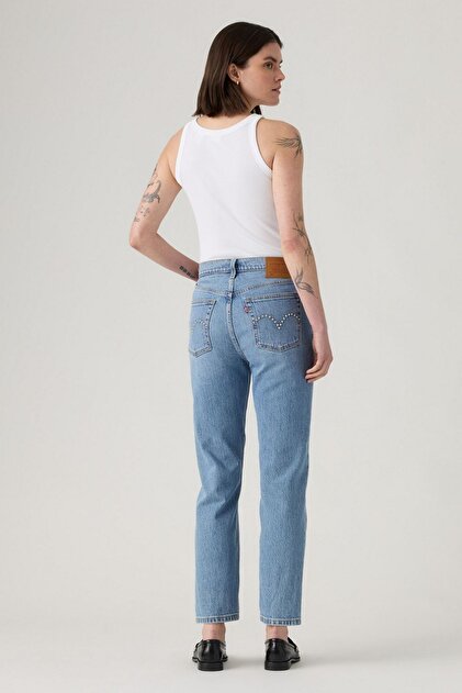 Levi's 501 Crop Local Tr Spark My Spurs Kadın Mavi Jean - Fiyatı