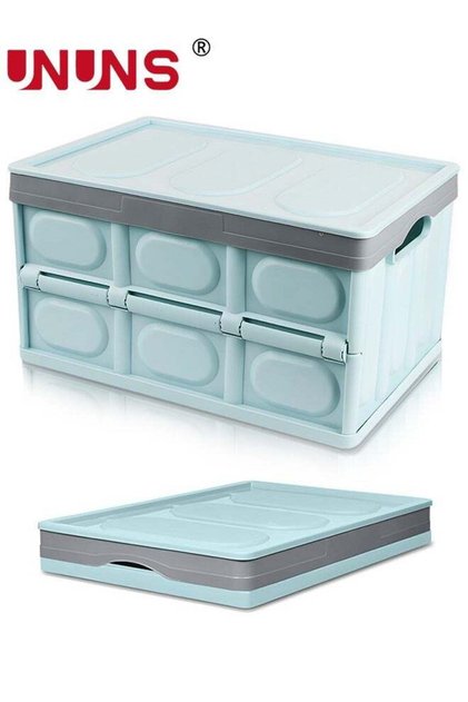 Foldable Storage Box,Collapsible Camping Box With Wooden Lid For Indoor Pool Toys Snacks, Portable Waterproof Storage Container For Outdoor Barbeque Picnic Fishing Car,Home Garage Organization