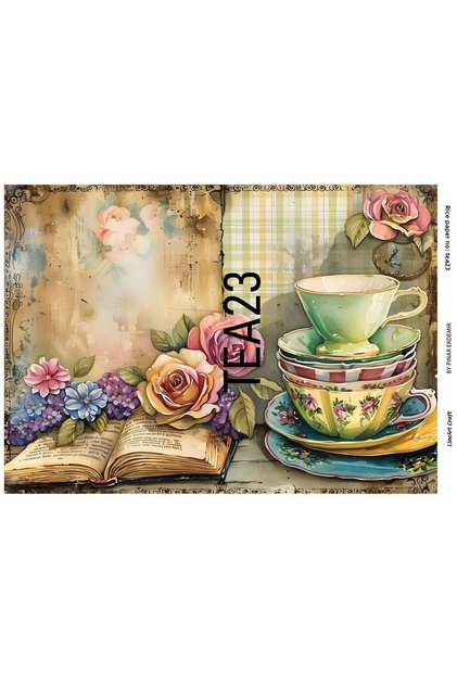 ورق ديكوباج نحاسي من LineArt LA-TEA23