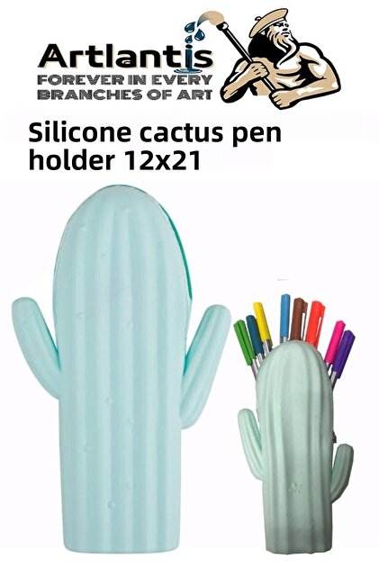 Artlantis Silicone Cactus Pen Holder 1 Piece Silicone Pencil Case Fun Cute  Cactus Figured Gift Pen- Trendyol