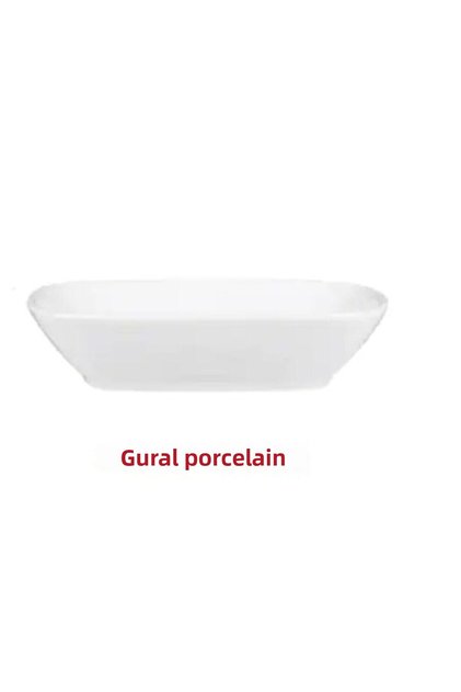 Porcelain Eo14kr 14 Cm Quadrilateral Boat Plate Square Boat - 12 Pieces