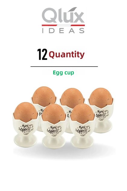 Qlux 12Pcs Egg Cups Tableware Egg Presentation Bowl 12Pcs Egg Cups Bpa Free