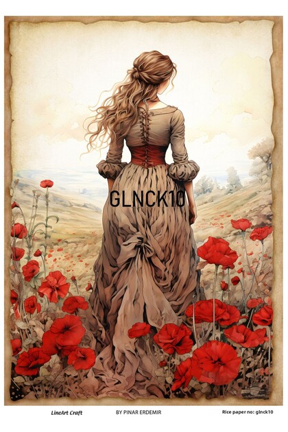LineArt Rice Decoupage Paper LA-GLNCK10
