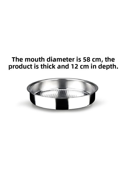 Chrome thick meatloaf basin 58 cm