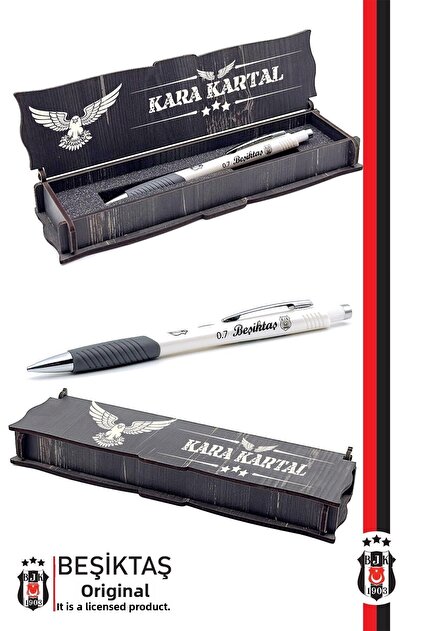0.7 Gift Wooden Box - Versatil Plastic Body Licensed Tip Pen