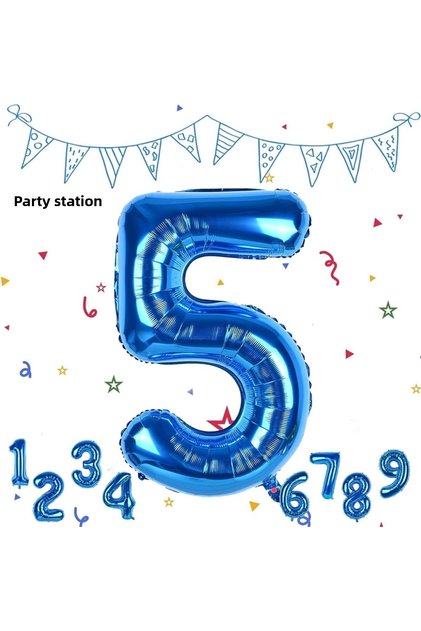 Number Foil Balloon Navy Blue Number Balloon Blue Age 5 Balloon 76 Cm Number Balloon Flying Balloon Helium Balloon