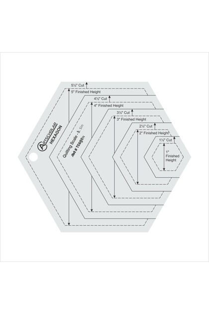 Șablon pentru matlasare hexagonală 13 cm tc6gen