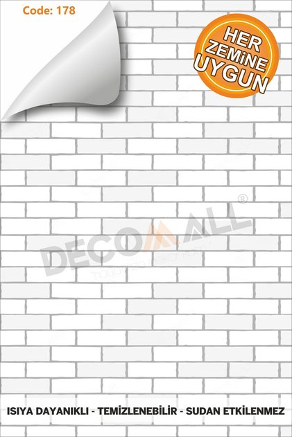 Self Adhesive Water Resistant Tile Bathroom Kitchen Countertop Floor Covering Laminated Code 178